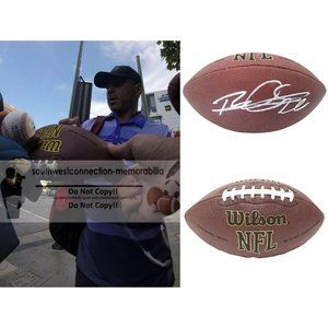 Rod Woodson Steelers Signed NFL Football Ravens Raiders 49ers Proof Autographed